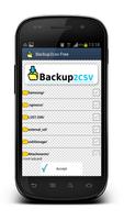 Backup2CSV Free Backup To CSV screenshot 1