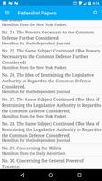 The Federalist Papers Screenshot 2