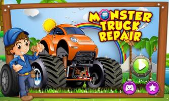 Monster Truck Repair Mechanic  Affiche