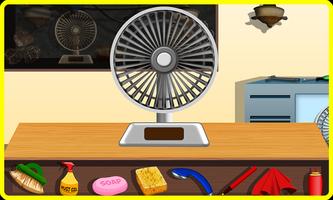 Fan Repair Mechanic Shop الملصق