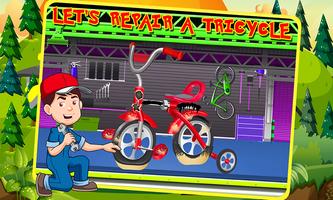 Tricycle Repairing - Fixing an Affiche
