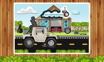 Tyre Repair Shop – Garage Game Affiche