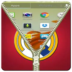 Zipper Lock:Real Madrid Flag