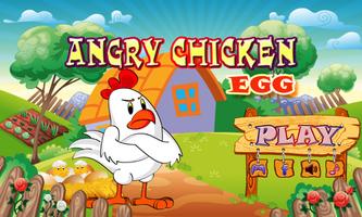 Wściekły Chicken Egg plakat