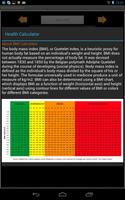 Health Calculator capture d'écran 2