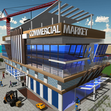 commercial marché construction Jeu: achats centre icône