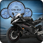 Yamaha R6 Black Compass HD LWP Zeichen