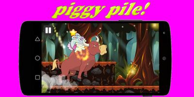 piggy pile! Affiche