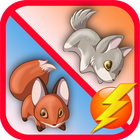 2 squirrels rainbow runner أيقونة