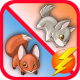 2 squirrels rainbow runner icon