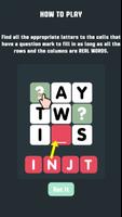 Word Teasing Puzzle Plakat