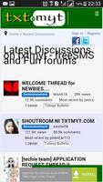 برنامه‌نما Txtmyt Free SMS and Forums عکس از صفحه