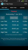 New Zealand Tide Times Plakat