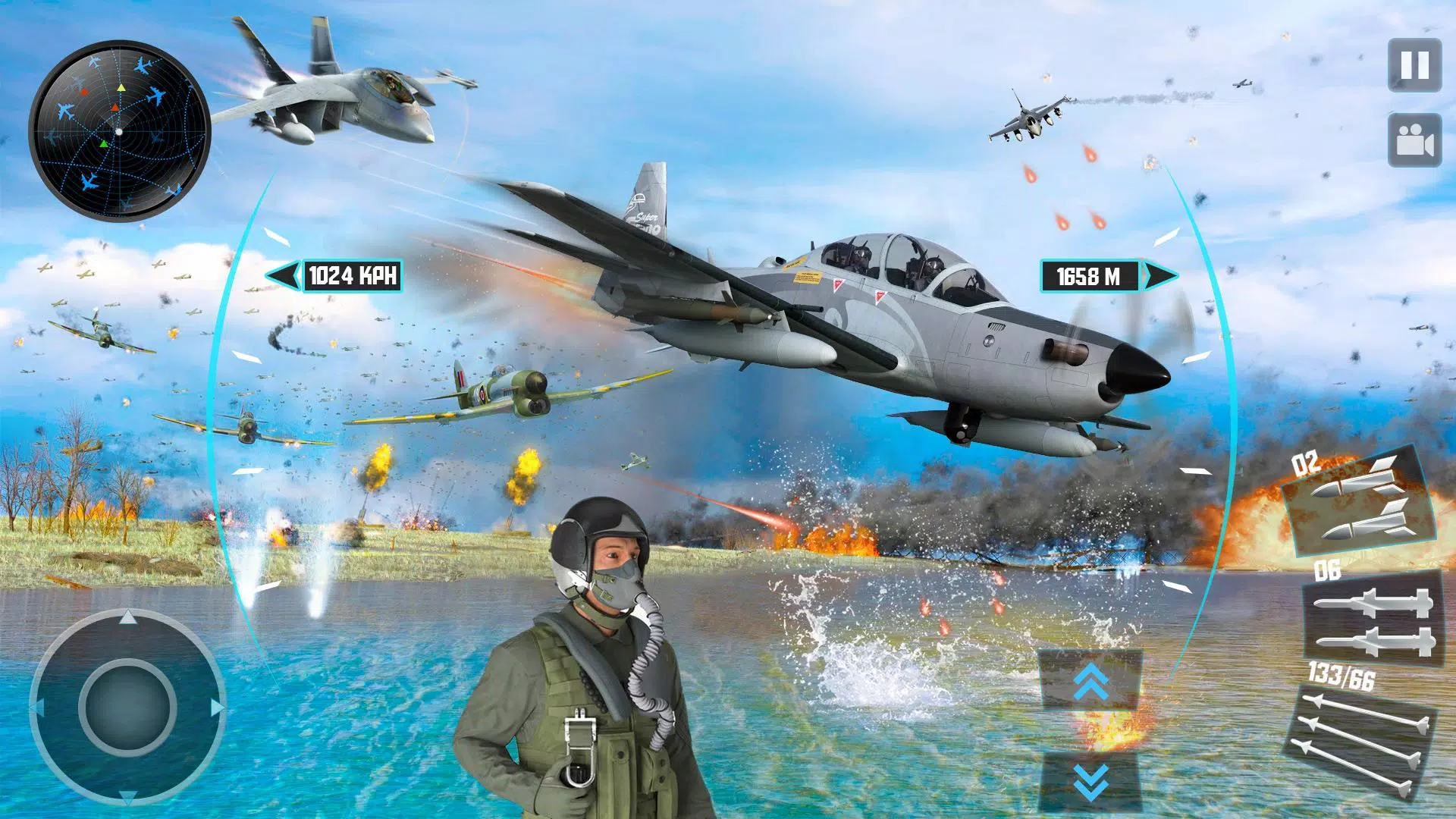 Download do APK de Real Combate Aéreo Guerra: Airfighters Jogo para Android