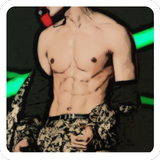 Guess Kpop idol abs أيقونة