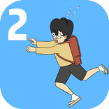 遅れて 学校に入る2