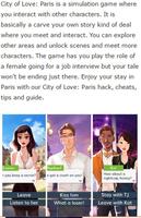 Guide For City of love : Paris Affiche