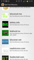 Get Free Bitcoins every day poster