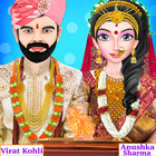 Virat Kohli And Anushka Sharma Wedding MakeupSalon icône