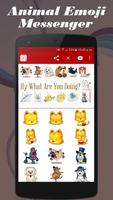 برنامه‌نما Animals Emoji Art Messenger عکس از صفحه