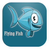 Flying fish icon