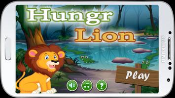 Hungry lion-poster