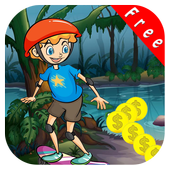 Jungle castle skate run icon