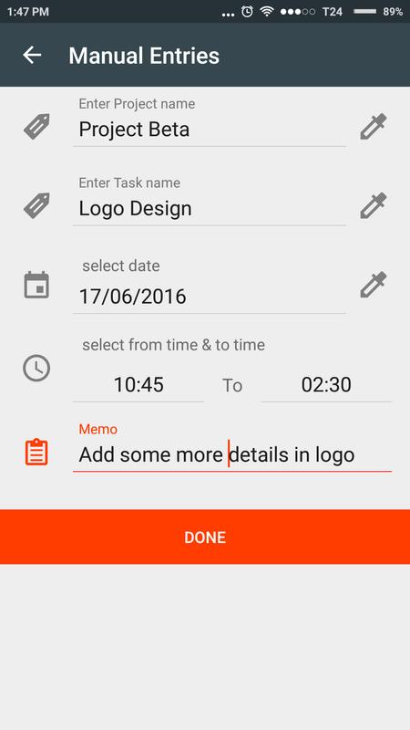 time tracker timesheet for