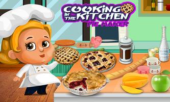 koken in keuken- taart maker-poster
