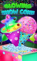 Glowing Rainbow Snow Cone-A DIY Snow Dessert Games poster