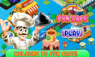 Fun Cafe-Fast-Food-Servieren Restaurant Kochen Spi Plakat