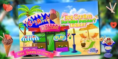 冰淇淋機 - 免費兒童烹飪遊戲 海報