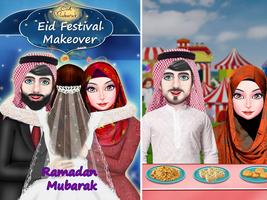 Celebrate Eid Festival - Hijab Makeup Dressup Game Affiche