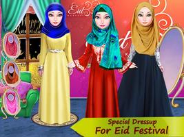 Celebrate Eid Festival - Hijab Makeup Dressup Game capture d'écran 3