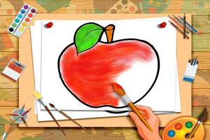 Fruits Coloring: Kids Painting capture d'écran 2