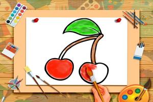 Fruits Coloring: Kids Painting capture d'écran 3