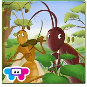 Ant and Grasshopper Storybook