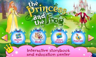 Princess & Frog book for kids Affiche