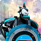 Hybrid Shark Superhero Robot أيقونة