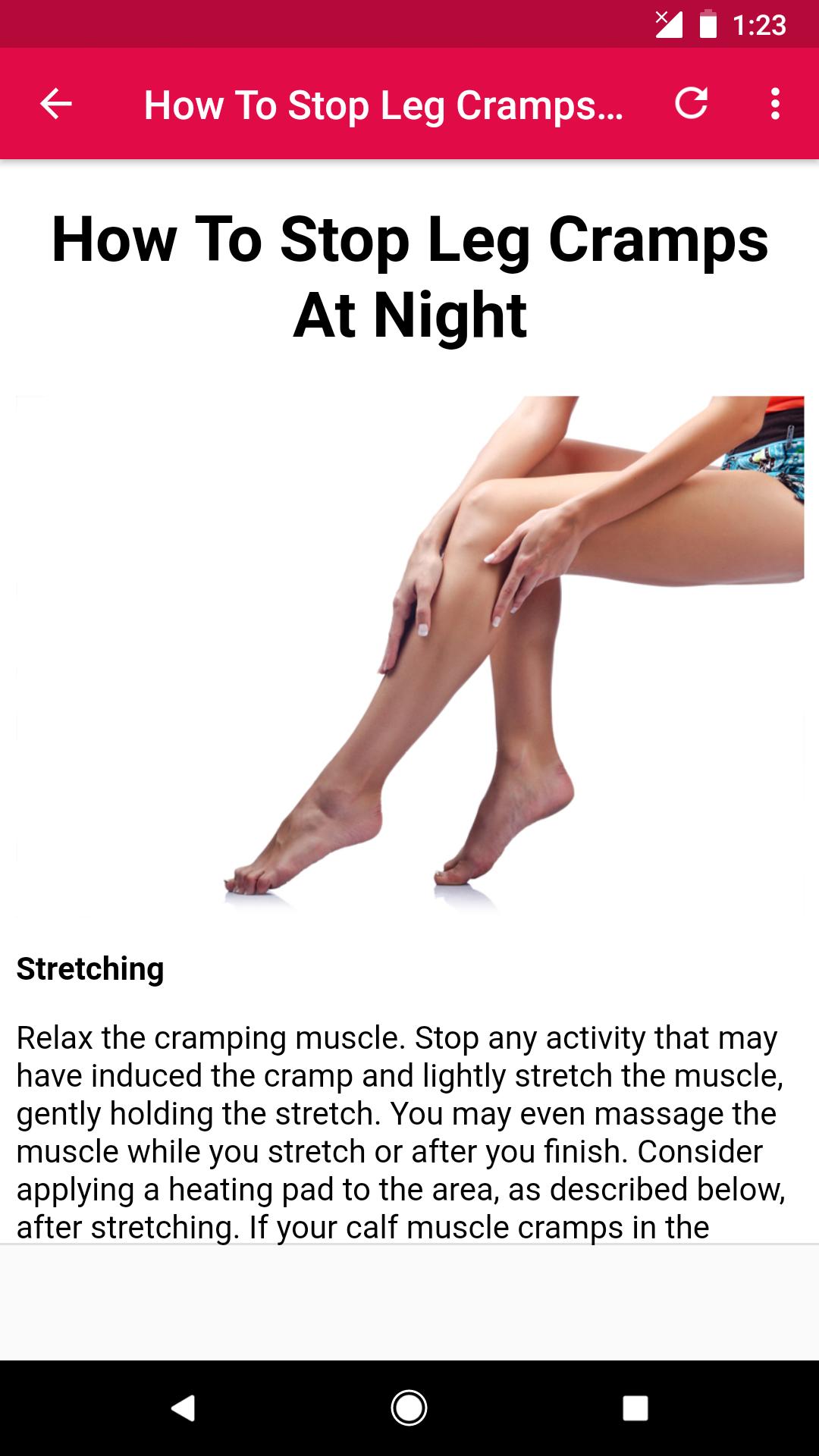 Android 用の How To Stop Leg Cramps APK をダウンロード
