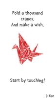 A thousand crane / Make a wish poster