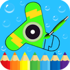 Fidget Spinner Coloring Book Pages Draw And Paint APK
