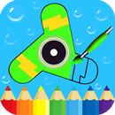 Fidget Spinner Coloring Book Pages Draw And Paint APK