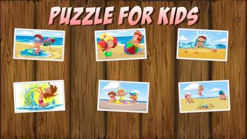 Poster Beach Puzzle For Kids