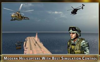 Navy Gunship Heli Shooter Army Affiche