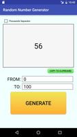 Random Number Generator تصوير الشاشة 1