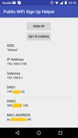 Public WiFi Sign Up Helper الملصق