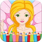 Beauty Fairy Princess Coloring icône