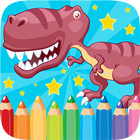Dino Coloring Book Drawing Kid ikon