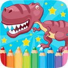 Dino Coloring Book Drawing Kid-icoon